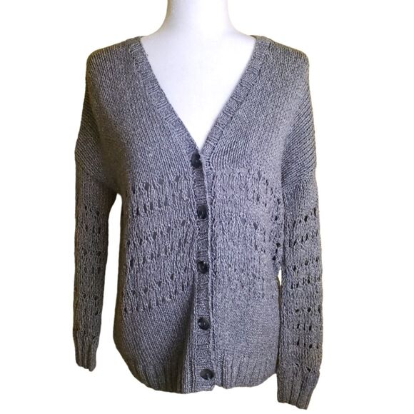 Vince Hand Knitted Gray Sweater Size Small - Picture 1 of 9
